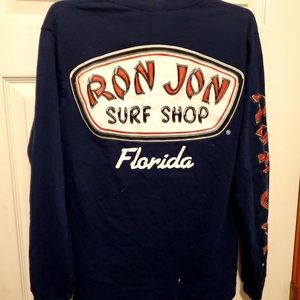 NWOT Ron Jon surf shop navy blue long sleeves tee